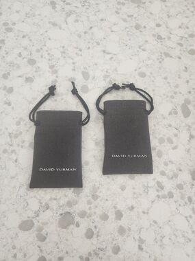 David Yurman Black Velvet Jewelry Pouches - Set of 2